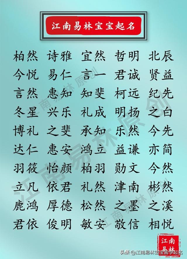 2020年鼠宝宝取名：那些藏在国学经典里的好名字，值得细品