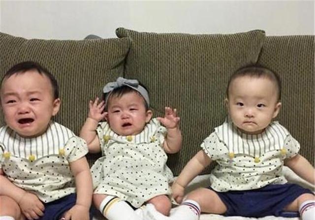 宫姓爸爸给3胞胎取名想破头，媳妇随口一说，连护士都夸有才