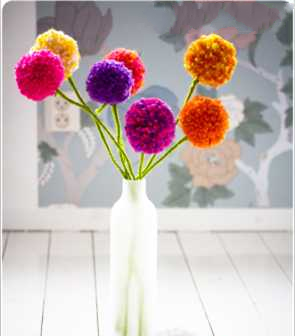 钩针编织-毛线球花束制作教程详解