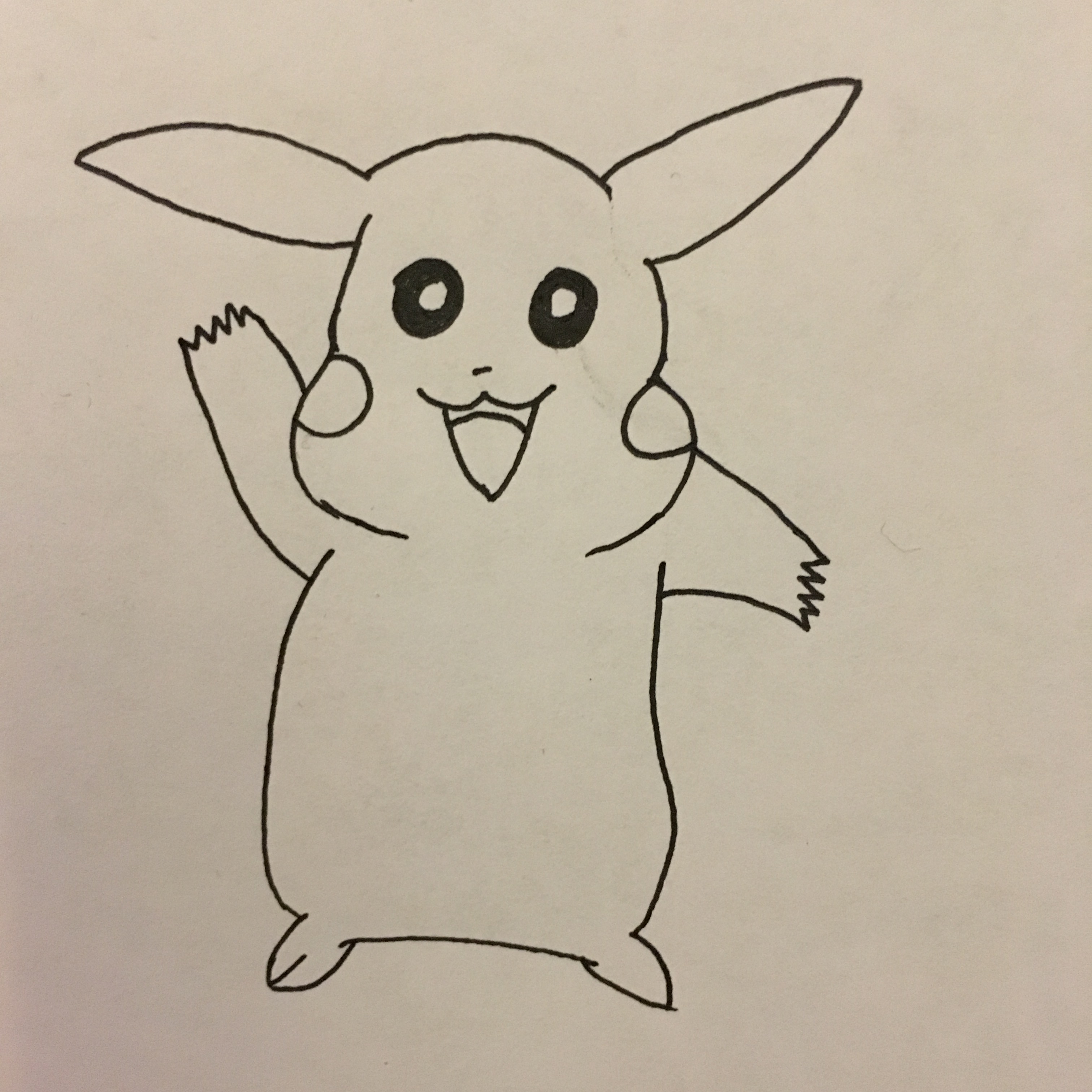 2015新番神奇宝贝皮卡丘的画法