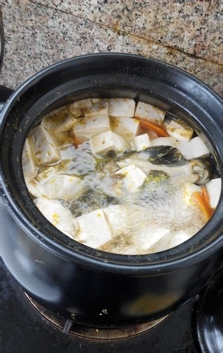 孕妇营养餐——豆腐炖黄甲鱼