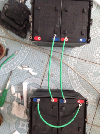 电动车电池连接图