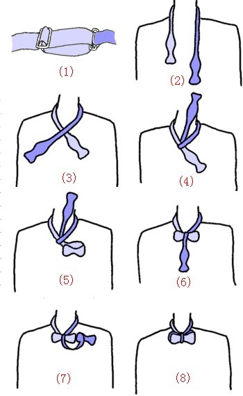 领结怎么扣图解图片