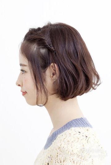 刘海编发教程波波头怎么编发好看