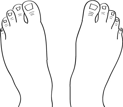 如何画人的脚丫