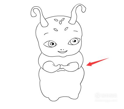 简笔画糖宝的画法