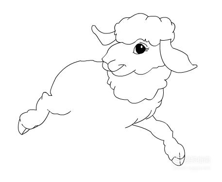 简笔画羊的画法