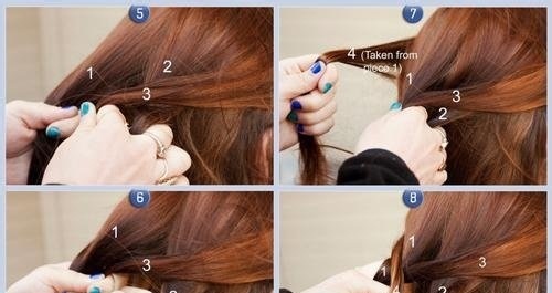 鱼尾辫扎发详细图解