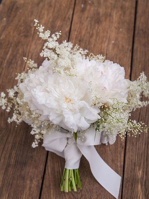 新娘手捧花「清澈女神」插花技巧图解