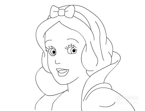 如何画可爱小公主