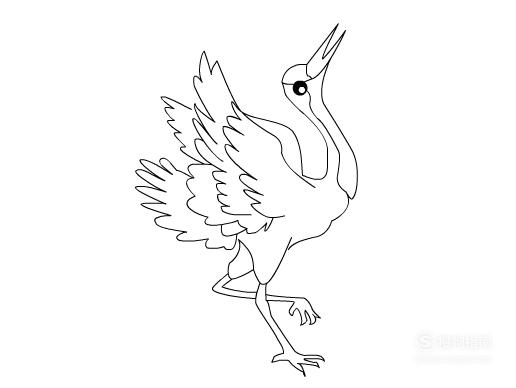 简笔画之仙鹤的画法