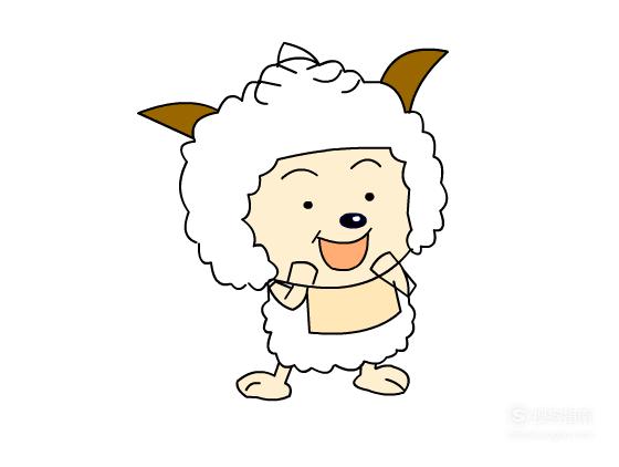 简笔画:如何使用flash绘制懒羊羊