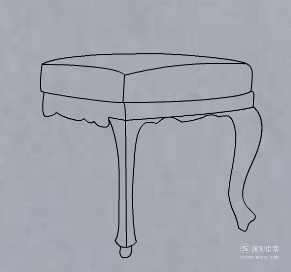 简笔画之老板椅的画法