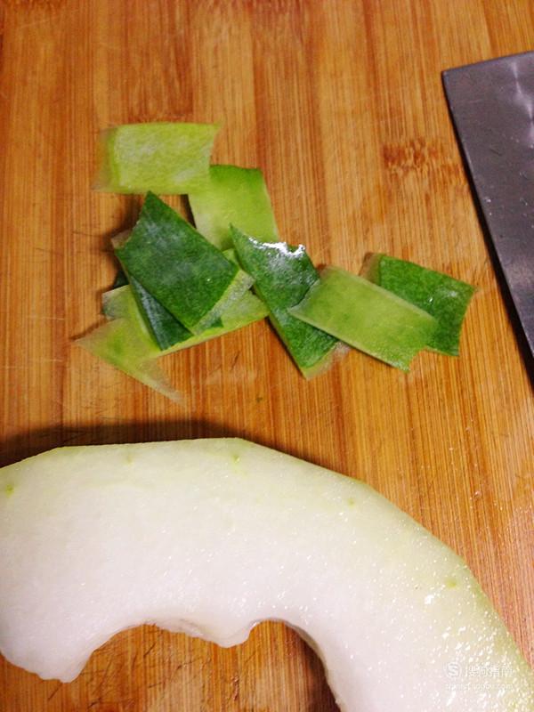 好一道消暑菜,西瓜皮素炒冬瓜片