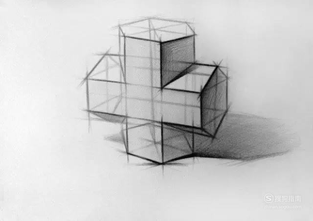 如何画好一张素描石膏几何体