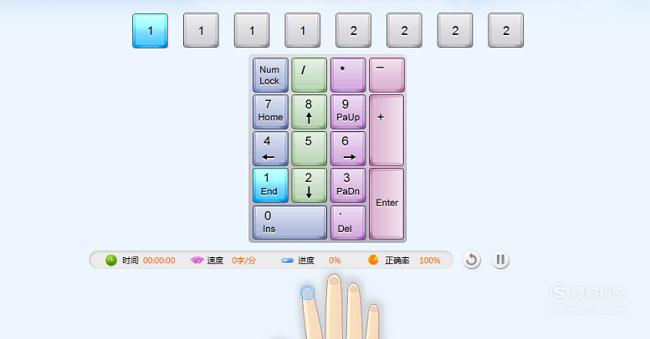 小键盘指法练习技巧
