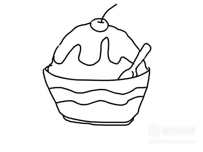 卡通简笔画:刨冰怎么画?