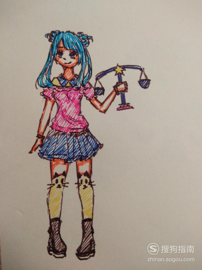 人物绘画:天秤座少女怎么画?