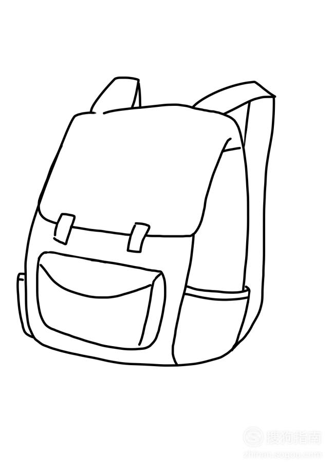 卡通简笔画:书包怎么画?