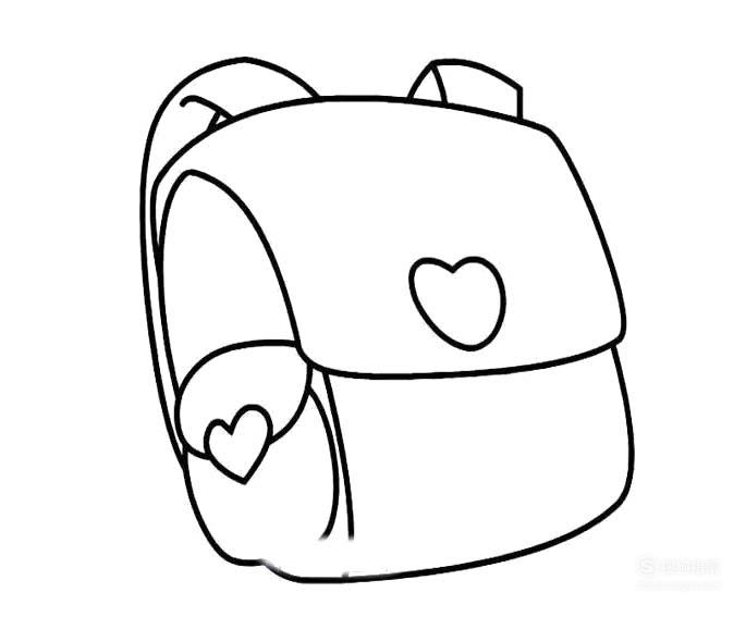 简笔画之可爱的书包