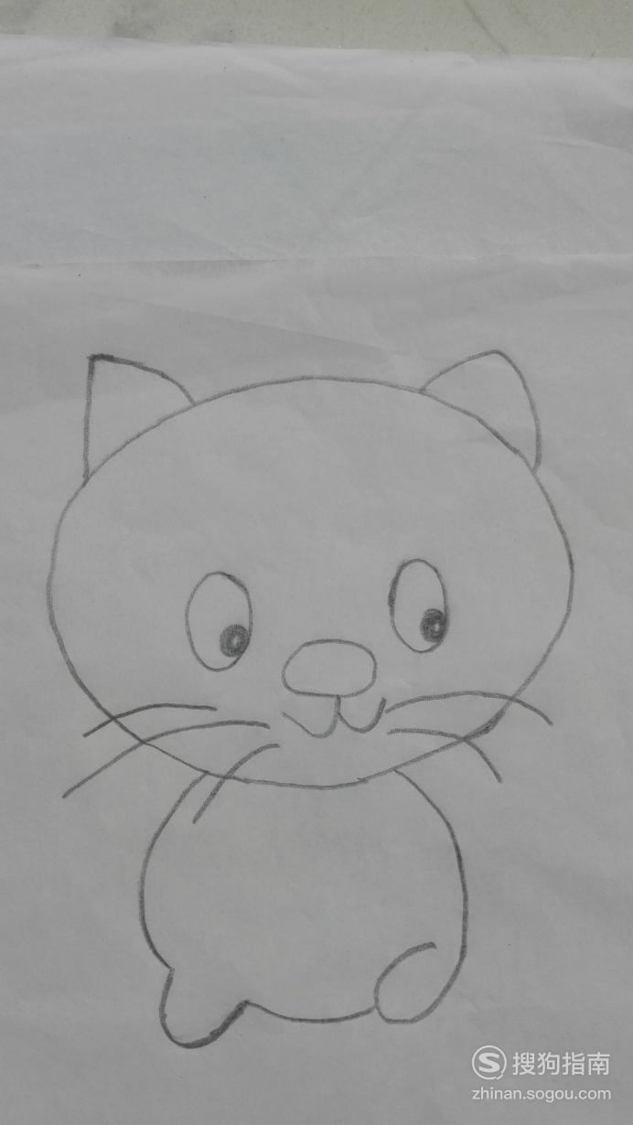 如何画小猫的简笔画