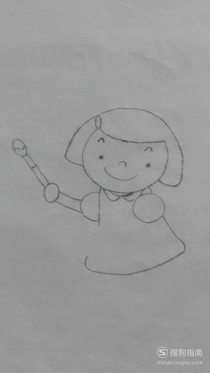 如何画粗心的小画家的简笔画