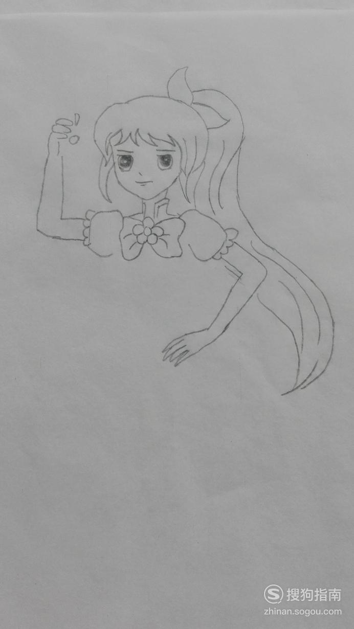 如何画巴啦啦小魔仙之美琪的简笔画