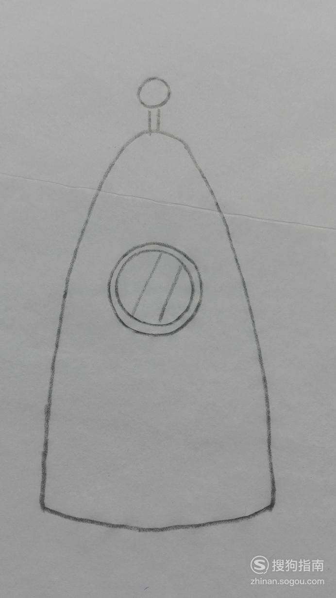 如何画火箭的简笔画