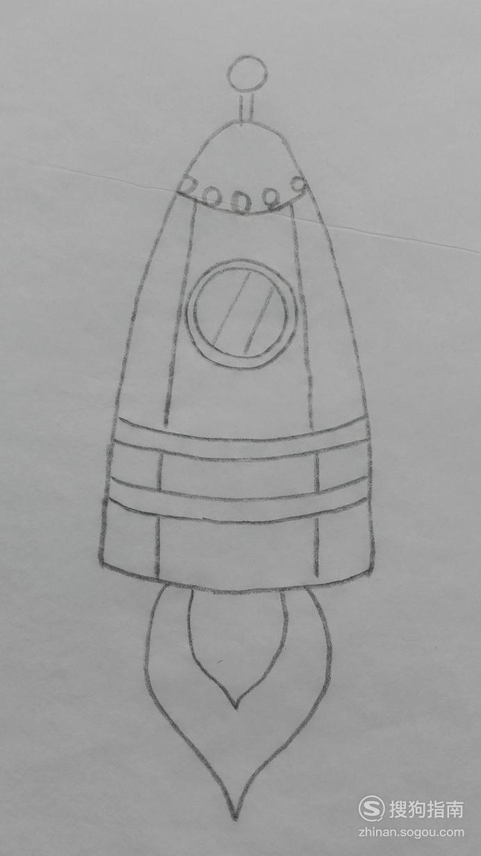 水火箭画法图片