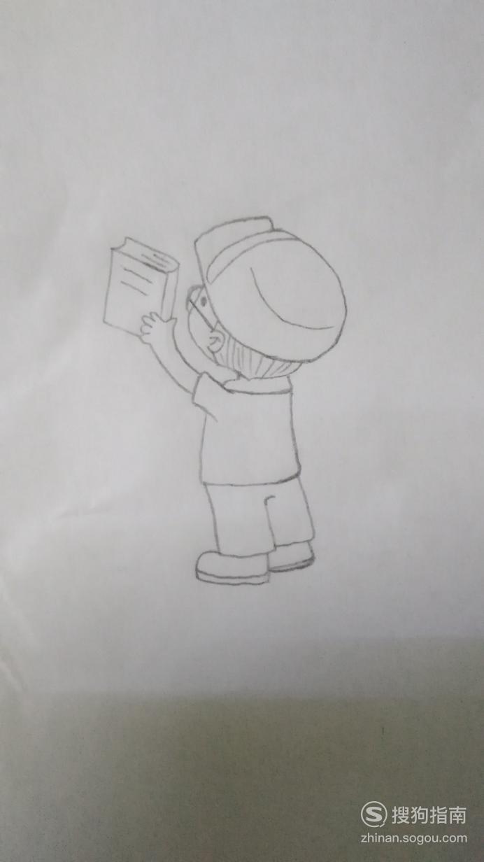 简笔画-图书管理员的画法