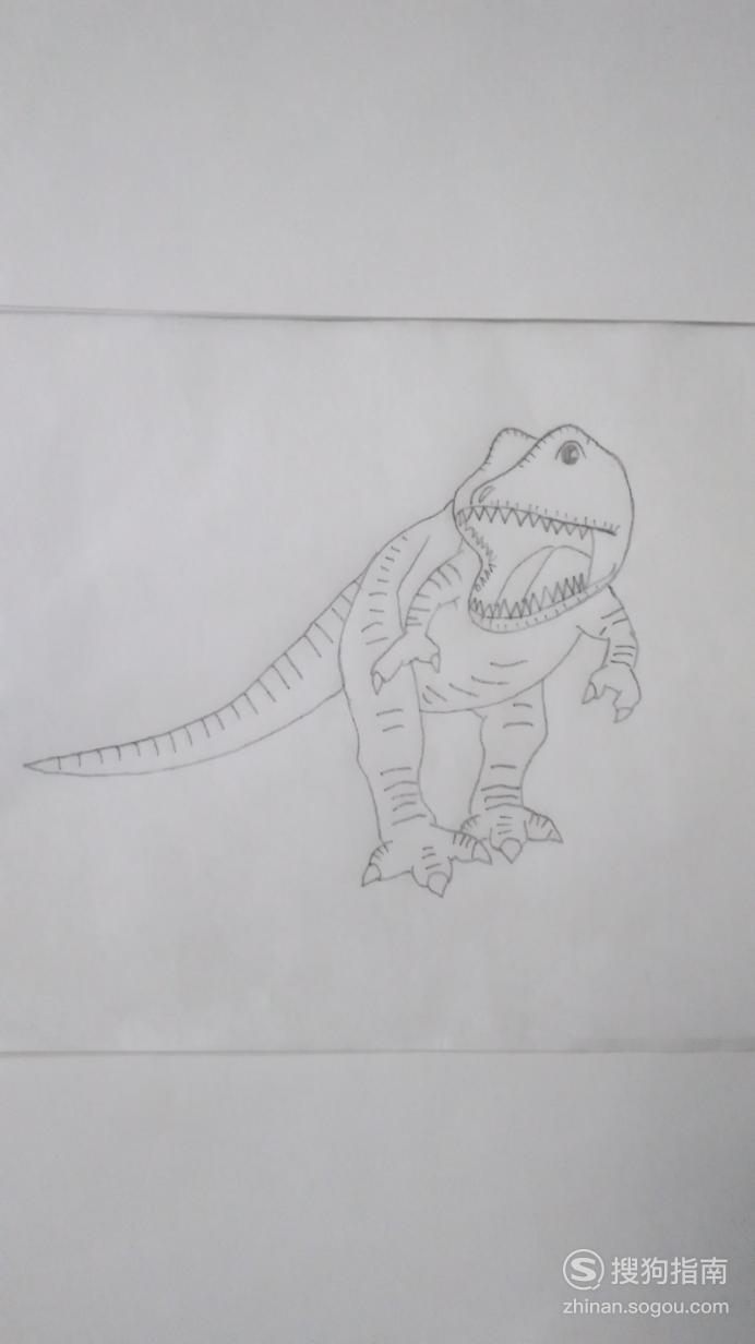 简笔画暴龙的画法