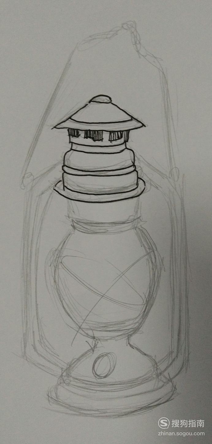 简笔画入门必学教程——煤油灯