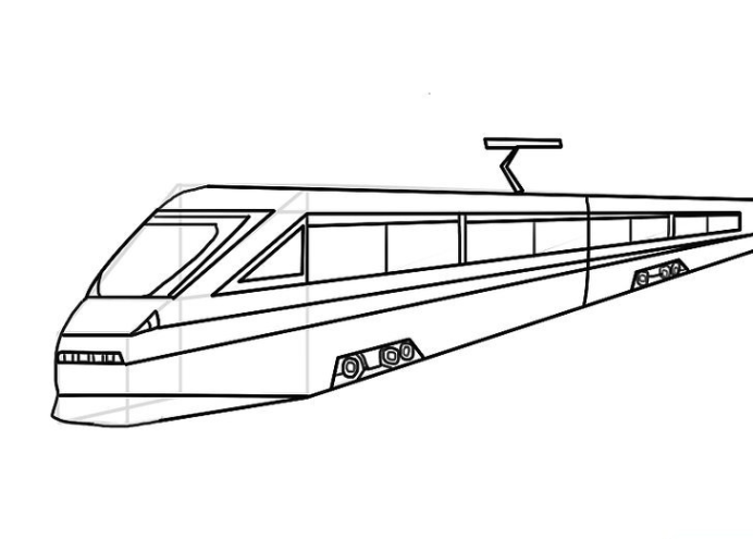 火车车厢怎么画简笔画图片