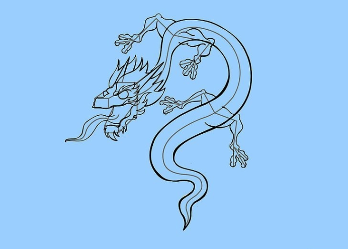 如何画龙