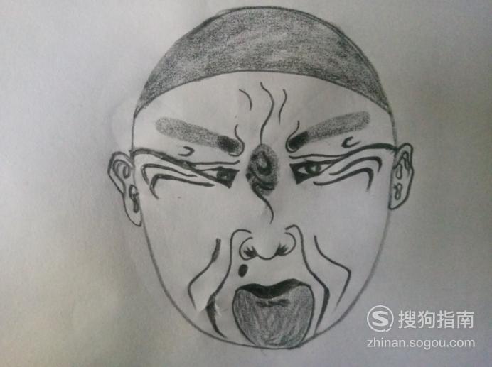 简笔画京剧脸谱之司马懿