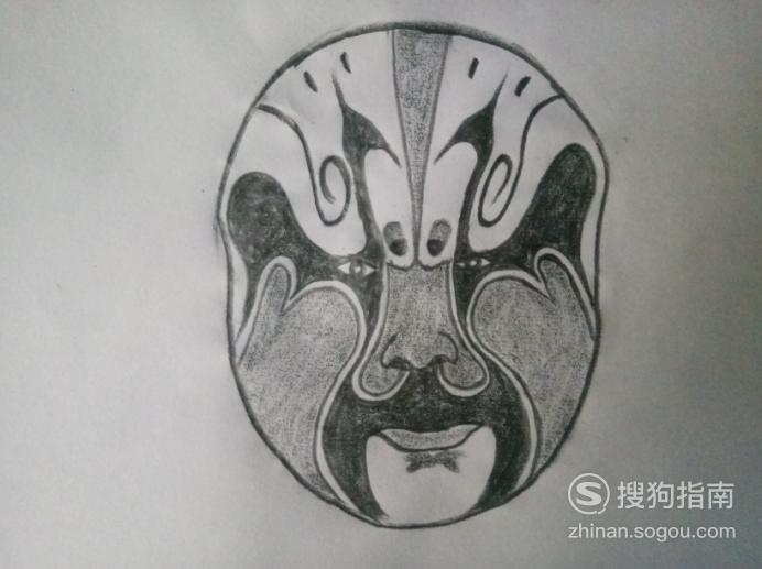 简笔画京剧脸谱之苏献