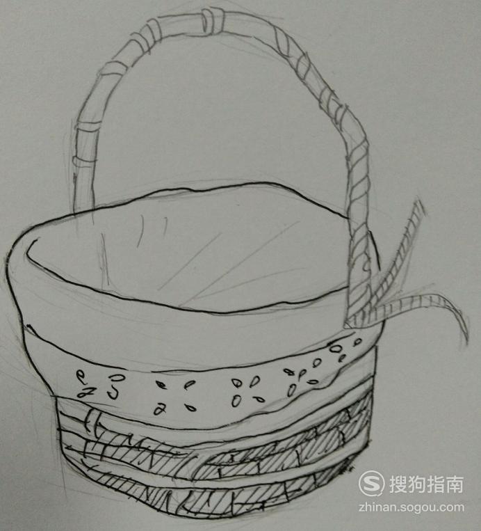 简笔画入门必学教程——竹篮