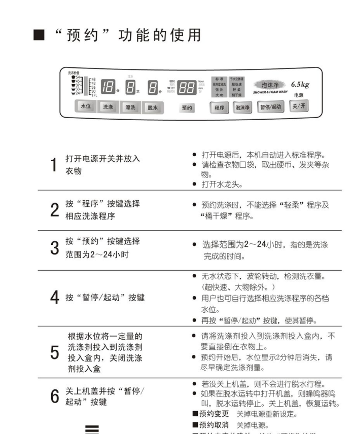 松下xqb65-h650u洗衣机使用说明书:[3]