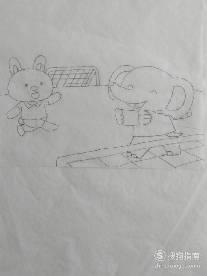 简笔画踢足球的画法