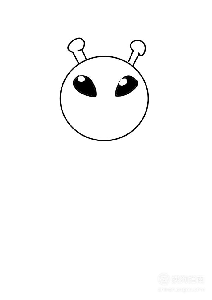卡通简笔画:外星人怎么画?