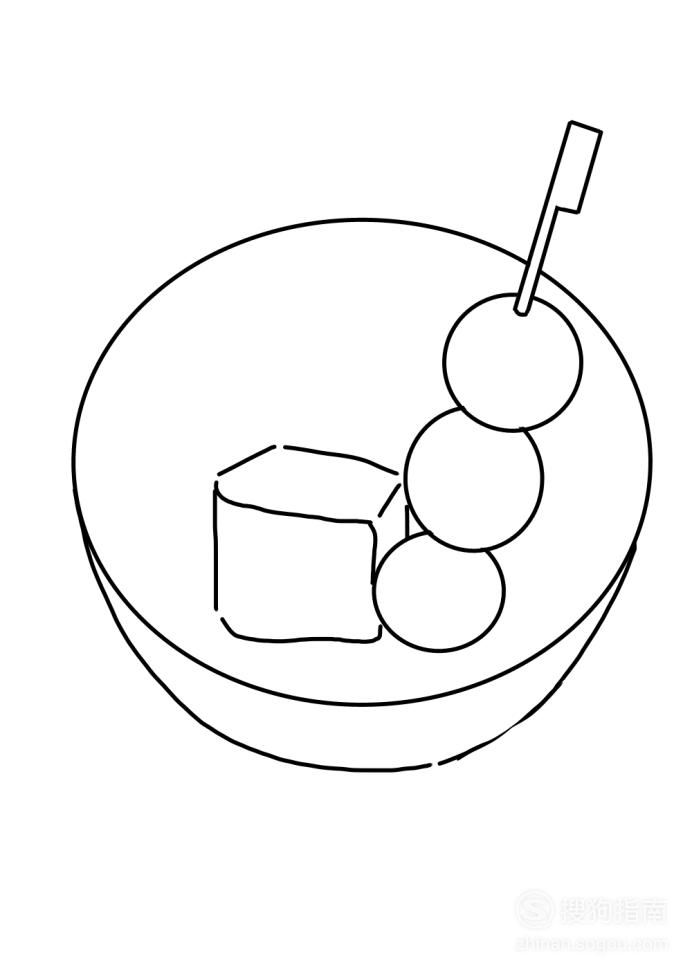 卡通简笔画:关东煮怎么画?