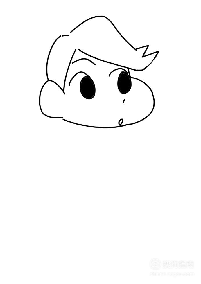 卡通简笔画:风间彻怎么画?
