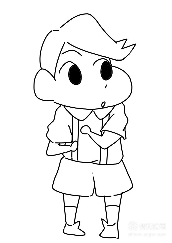 卡通简笔画:风间彻怎么画?