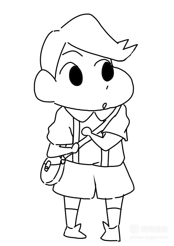 卡通简笔画:风间彻怎么画?