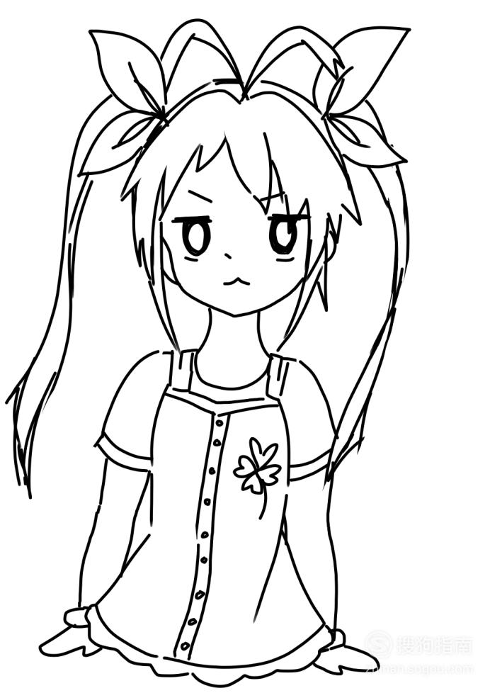 人物绘画:宫内莲华怎么画?