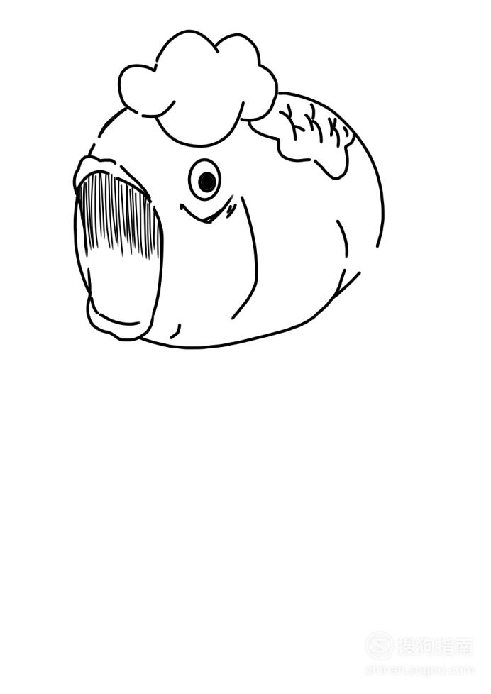 卡通简笔画:金鱼草怎么画?