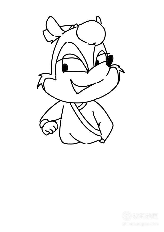 卡通简笔画:莎莉怎么画?