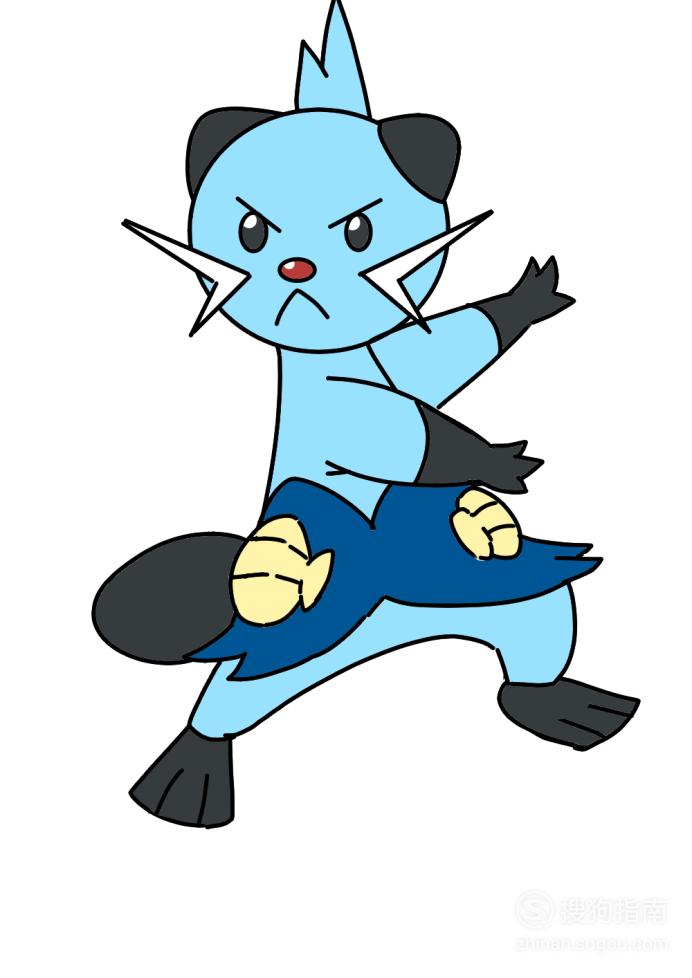 卡通简笔画:双贝海獭怎么画?