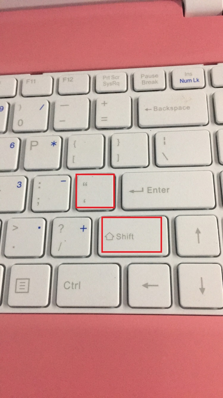 电脑双引号怎么打