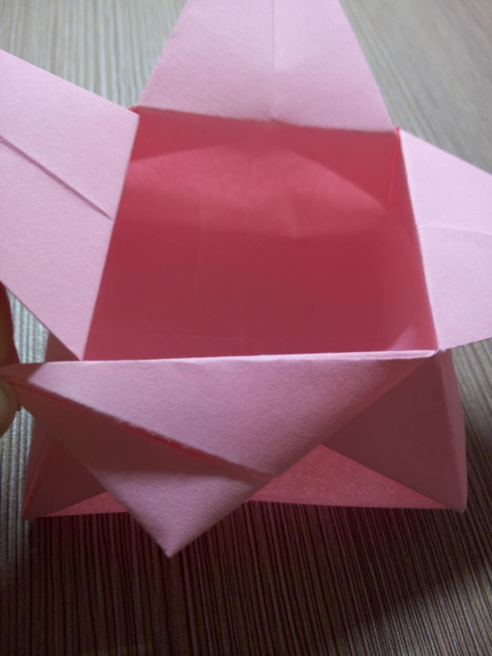 教你用最简单的方法叠出钻石爱心小盒子